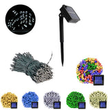 HULIANFU Solar String Fairy Light 200/100 LED Waterproof Outdoor Garland Solar Power Street Lamp Festoon Christmas Party For Garden Decor