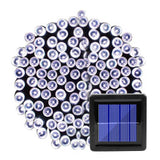HULIANFU Solar String Fairy Light 200/100 LED Waterproof Outdoor Garland Solar Power Street Lamp Festoon Christmas Party For Garden Decor