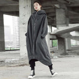 ZANZEA Winter Women Hooded Coats Female Long Sleeve Zip Long Jackets Oversized Fleece Overcoats Windbreakers Jackets Coats