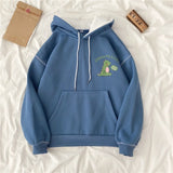 Hulianfu autumn winter Fake two-piece oversized women sweatshirt Korean style fleece hoodie Casual Pullovers harajuku solid streetwear
