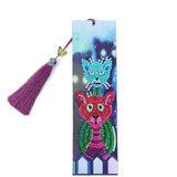HULIANFU JIEME Christmas Diamond Painting Bookmark Santa Claus Snowman Elk DIY Diamond Mosaic Bookmark Wind Chime Pendant Special Gift