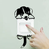 HULIANFU 2023 3D Lovely Pet Self-adhesive Wallpaper Children Living Room Bathroom Toilet Decals Mural Tattoo