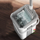 HULIANFU Mop magic Floor Squeeze squeeze mop with bucket flat bucket rotating mop for wash floor house home cleaning cleaner easy