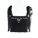 Black Corset Top Sexy Cute Spaghetti Strap Crop Top Fashion High Street Summer Women Cami Top 90s Y2k Aesthetic Camisole