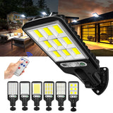 HULIANFU Outdoor Solar Lamp Solar Street Lights With 3 Light Mode Waterproof Motion Sensor Security Lighting for Garden Patio Path Yard
