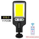 HULIANFU Outdoor Solar Lamp Solar Street Lights With 3 Light Mode Waterproof Motion Sensor Security Lighting for Garden Patio Path Yard