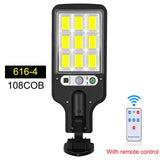 HULIANFU Outdoor Solar Lamp Solar Street Lights With 3 Light Mode Waterproof Motion Sensor Security Lighting for Garden Patio Path Yard