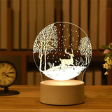 HULIANFU Romantic Love 3D Lamp Heart-shaped Balloon Acrylic LED Night Light Decorative Table Lamp Valentine Day Sweetheart Wife Gift