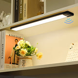 HULIANFU Ultra-thin LED Light Cabinet Lighting PIR Motion Sensor led USB Rechargeable Black Aluminum Kitchen Cabinets Lights Lighting LED