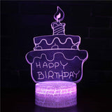HULIANFU Romantic Love 3D Lamp Heart-Shaped Balloon Acrylic LED Night Light Room Decor Table Lamp Birthday Holiday Valentines Day Gift