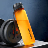 HULIANFU New 500/800/1000ml Sports Water Bottle BPA Free Portable Leak-proof Shaker bottle Plastic Drinkware Tour Gym Free Shipping items