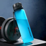 HULIANFU New 500/800/1000ml Sports Water Bottle BPA Free Portable Leak-proof Shaker bottle Plastic Drinkware Tour Gym Free Shipping items