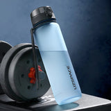 HULIANFU New 500/800/1000ml Sports Water Bottle BPA Free Portable Leak-proof Shaker bottle Plastic Drinkware Tour Gym Free Shipping items