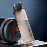 HULIANFU New 500/800/1000ml Sports Water Bottle BPA Free Portable Leak-proof Shaker bottle Plastic Drinkware Tour Gym Free Shipping items