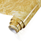HULIANFU 2023 Wokhome Self Adhesive PVC Waterproof Oil-Proof Marble Wallpaper Contact Paper Wall Bathroom Kitchen Furniture Renovation Sticker