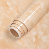 HULIANFU 2023 Wokhome Self Adhesive PVC Waterproof Oil-Proof Marble Wallpaper Contact Paper Wall Bathroom Kitchen Furniture Renovation Sticker