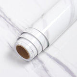 HULIANFU 2023 Wokhome Self Adhesive PVC Waterproof Oil-Proof Marble Wallpaper Contact Paper Wall Bathroom Kitchen Furniture Renovation Sticker