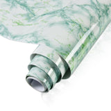 HULIANFU 2023 Wokhome Self Adhesive PVC Waterproof Oil-Proof Marble Wallpaper Contact Paper Wall Bathroom Kitchen Furniture Renovation Sticker