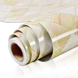HULIANFU 2023 Wokhome Self Adhesive PVC Waterproof Oil-Proof Marble Wallpaper Contact Paper Wall Bathroom Kitchen Furniture Renovation Sticker