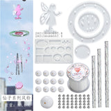 HULIANFU Wind Chimes Handmade Silicone Mold DIY Craft Windchimes Rainbow Maker Window Hanging Suncatcher Resin Mold for Home Decoration