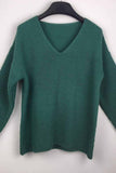 hulianfu hulianfu Sexy Fashion V-neck Knitted Sweater(5 Colors)